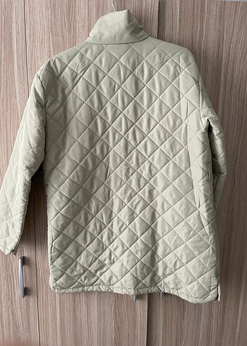 Yeşil Kadın Kapitone Midi Mont - Görsel 3