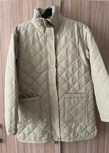 Yeşil Kadın Kapitone Midi Mont - Görsel 2