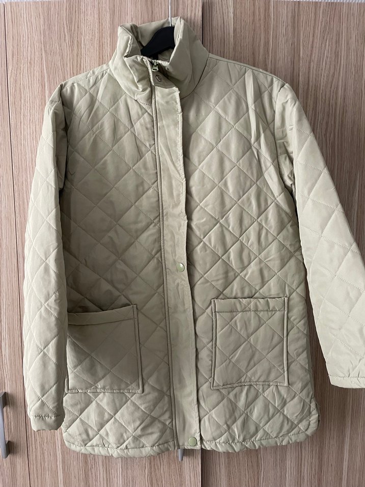 Yeşil Kadın Kapitone Midi Mont - Görsel 2