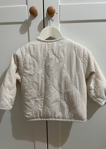 Zara Beyaz Kız Çocuk Düğmeli Ceket - Görsel 3