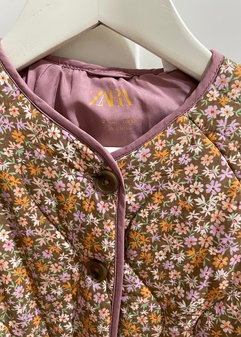 Zara 2 Yaş Kız Çocuk Çiçekli Ceket - Görsel 2