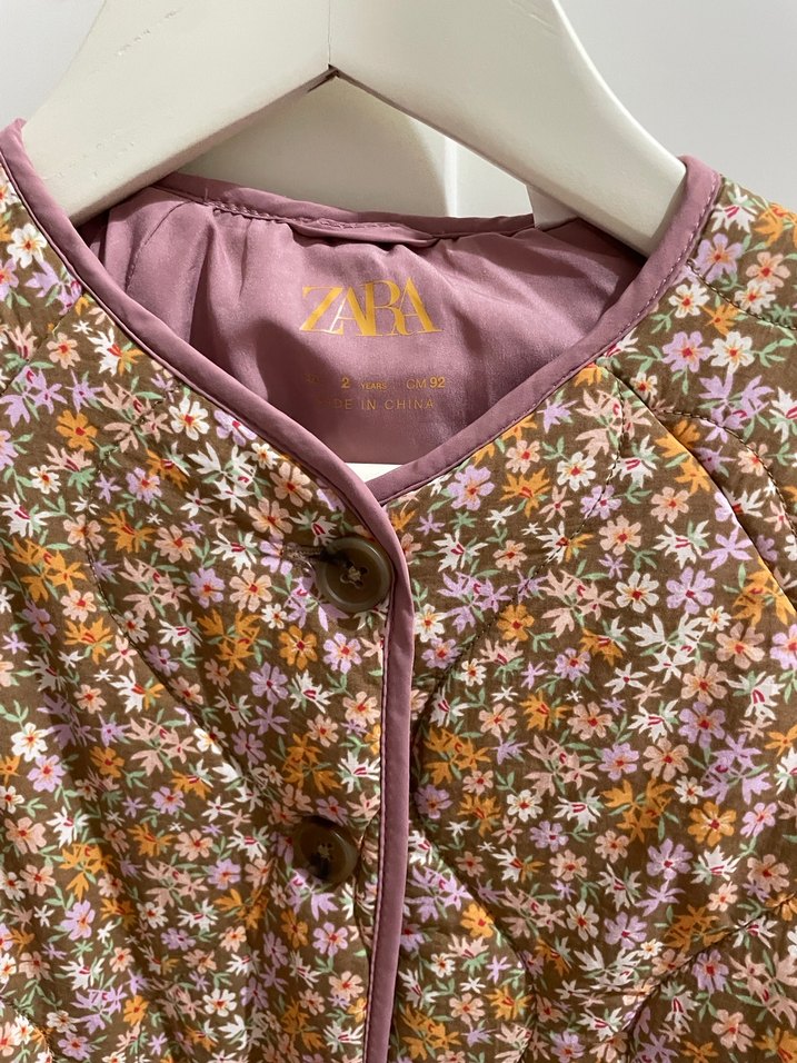Zara 2 Yaş Kız Çocuk Çiçekli Ceket - Görsel 2