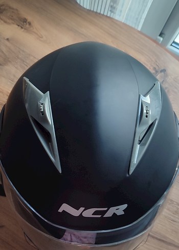 NCR Çene Açılır Mat Siyah Güneş vizörlü kask - Görsel 4