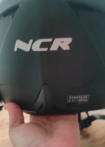 NCR Çene Açılır Mat Siyah Güneş vizörlü kask - Görsel 6