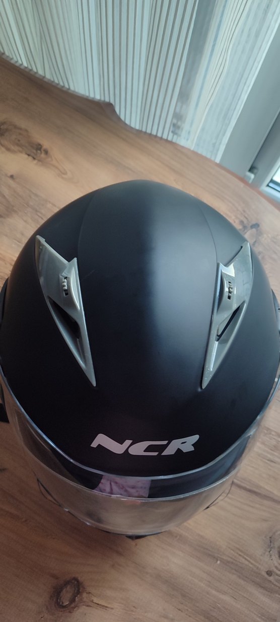 NCR Çene Açılır Mat Siyah Güneş vizörlü kask - Görsel 4