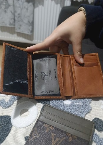 Kahverengi Deri erkek cüzdan ve kartlık - Görsel 2