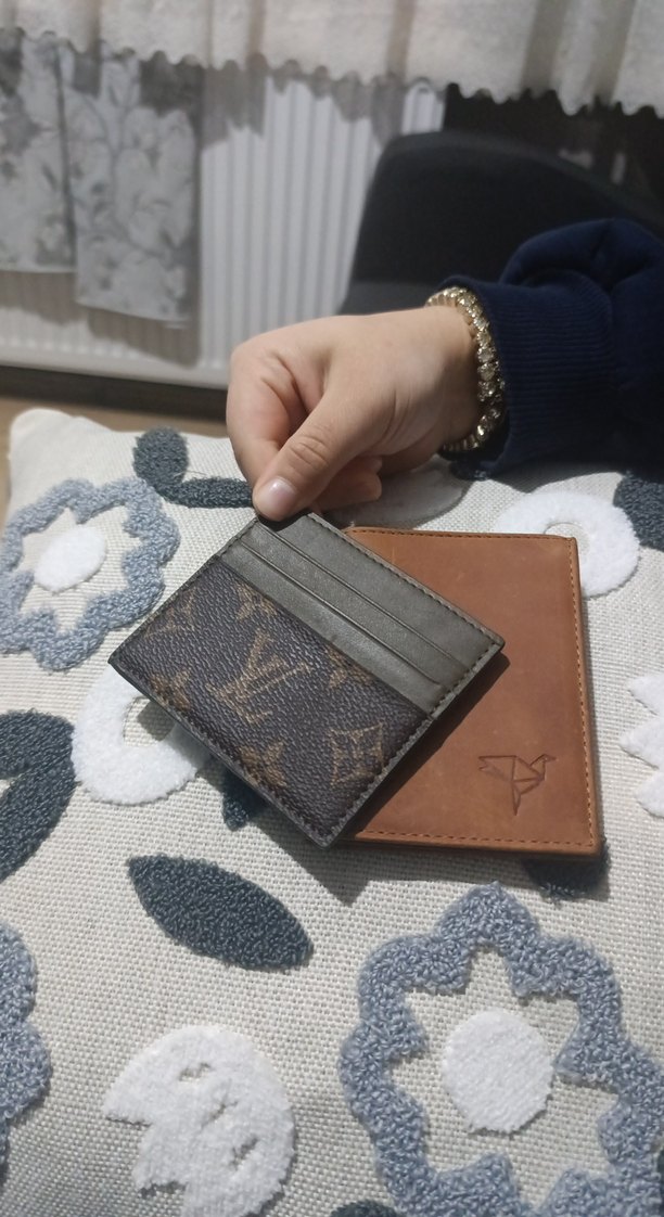 Kahverengi Deri erkek cüzdan ve kartlık - Görsel 4