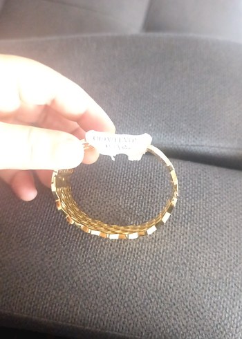 Bohem Esintili Elastik Altın Bileklik hiç kullanılmadı - Görsel 2