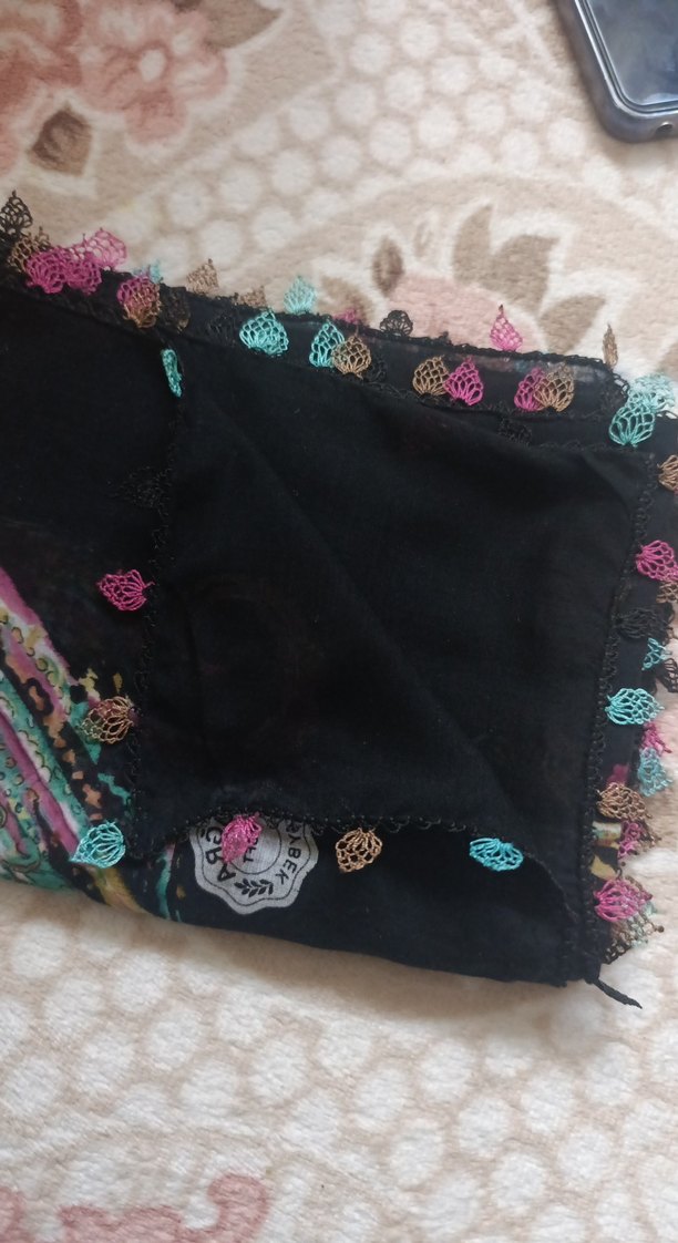 Dantel Detaylı Çok Renkli Bohem Kadın el emeği iğne oyası - Görsel 2