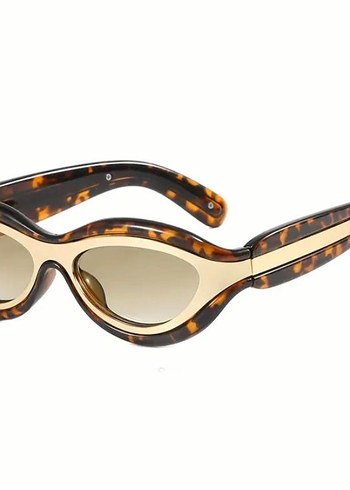 Şeffaf Bej Parlak Kadın Gözlüğü - Görsel 2