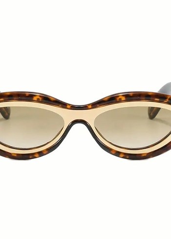 Şeffaf Bej Parlak Kadın Gözlüğü - Görsel 3