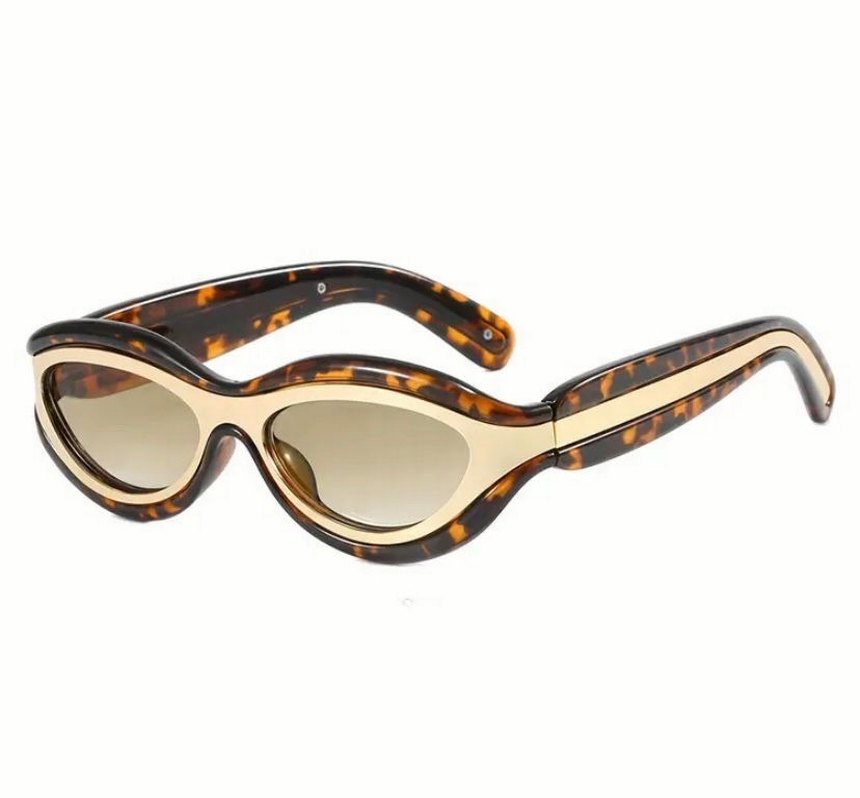 Şeffaf Bej Parlak Kadın Gözlüğü - Görsel 2