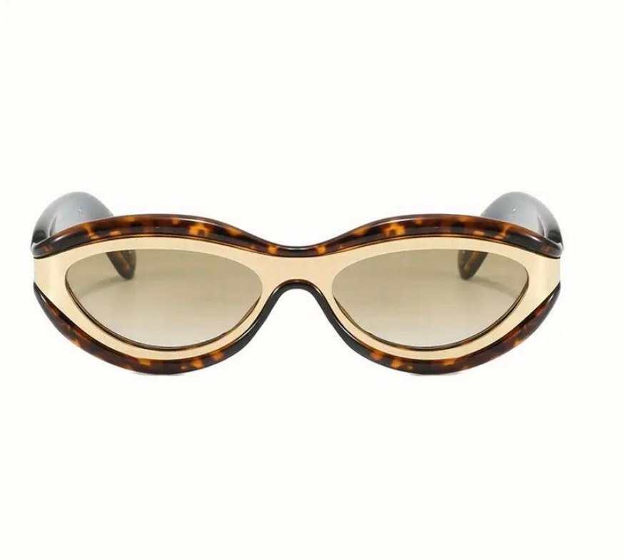 Şeffaf Bej Parlak Kadın Gözlüğü - Görsel 3