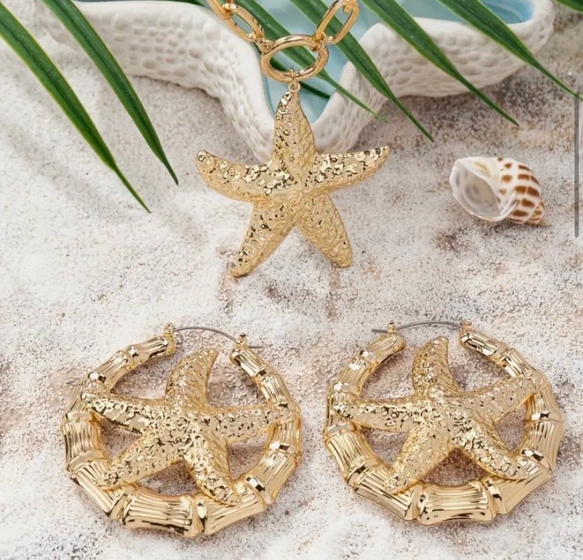 Zincir Detaylı Altın Yıldız Kolye - Görsel 3