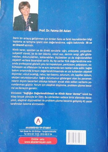Sağlığın Değerlendirilmesi ve Klinik Karar Verme Kitabı