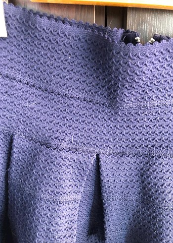 Kadın Lacivert Pilili Midi Etek - Görsel 4