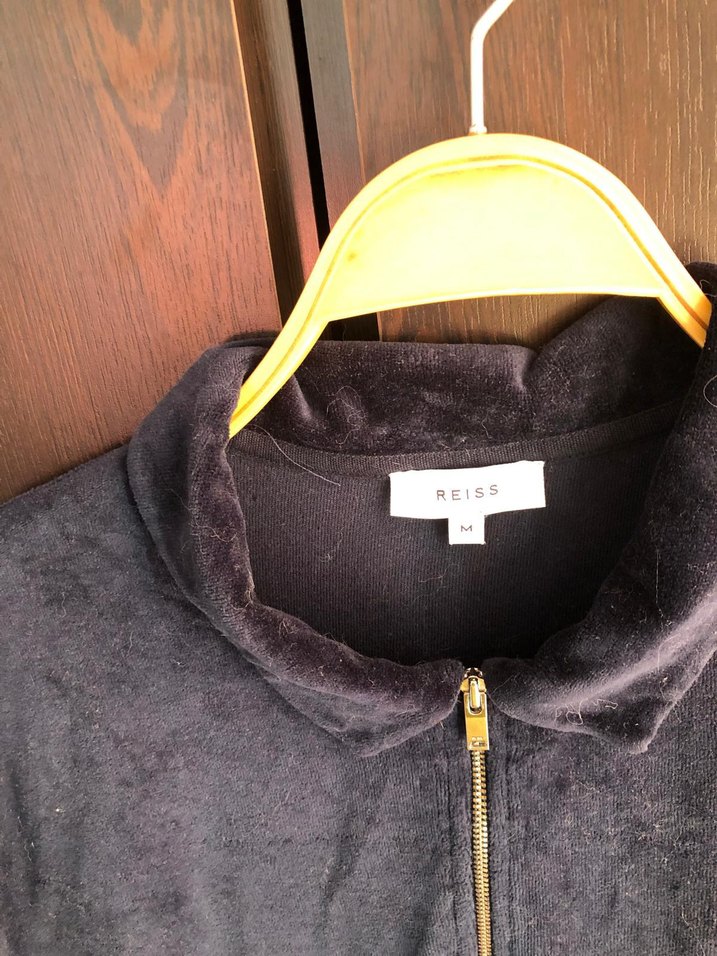 Erkek Lacivert kadife Polo Tişört - Görsel 3