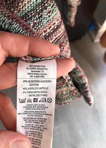 Bohem Çok Renkli Örgü crop Kadın Hırka - Görsel 5