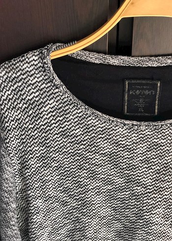 Gri Kadın Uzun Kollu penye - Görsel 2