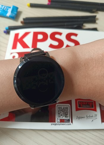 Siyah Hasır Kordonlu Akıllı Saat - Görsel 5