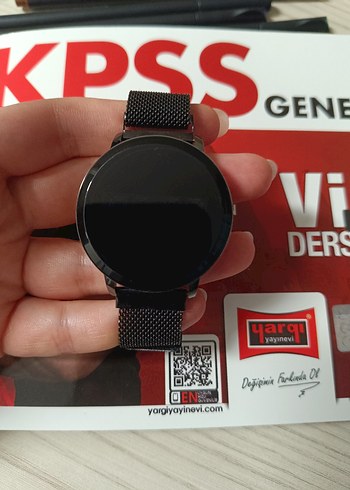 Siyah Hasır Kordonlu Akıllı Saat - Görsel 7