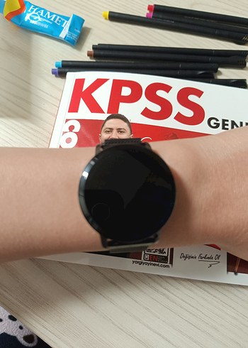 Siyah Hasır Kordonlu Akıllı Saat - Görsel 3