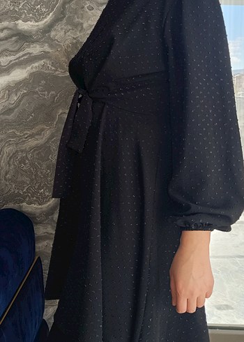 Uzun Siyah Puantiyeli Tunik üst. - Görsel 3