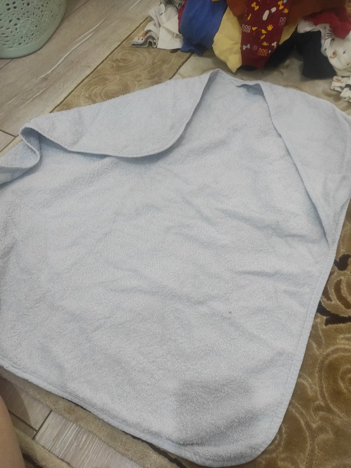 Erkek Çocuk Kapüşonlu Bornoz Gri - Görsel 2