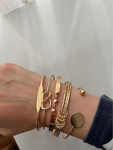 Beden Beşli gold set