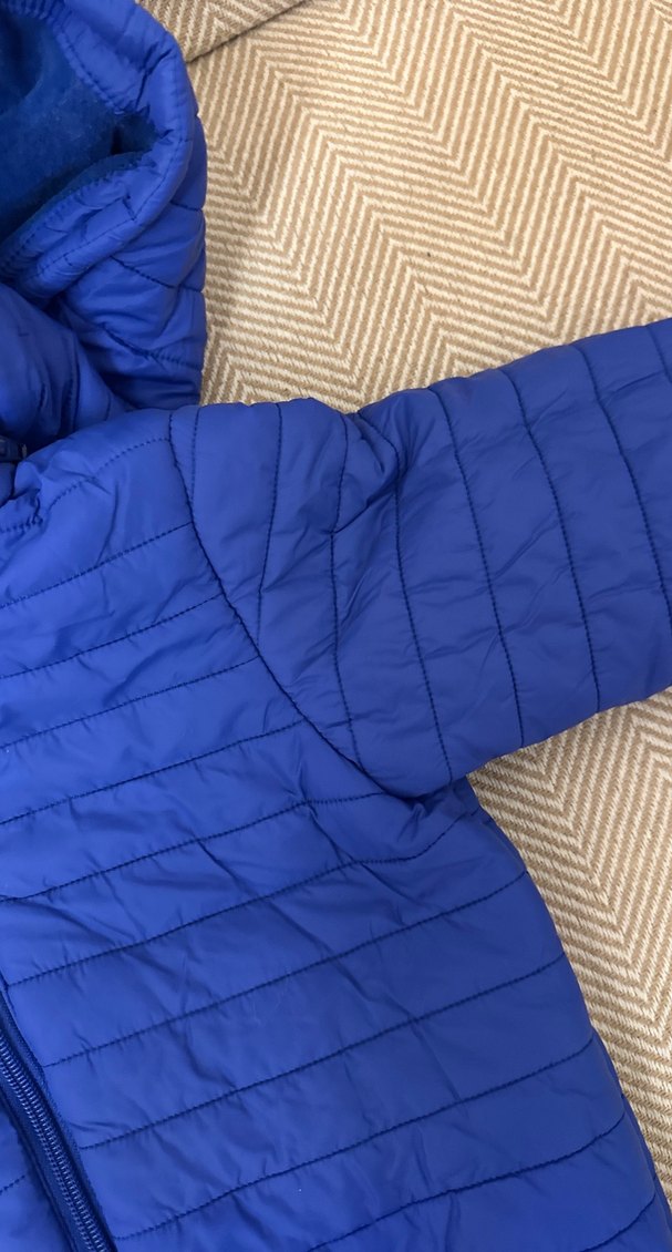 Mavi Fermuarlı Erkek Çocuk Montu - Görsel 4