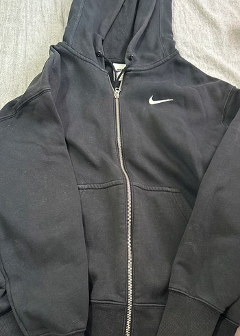 Nike Siyah Fermuarlı sweat