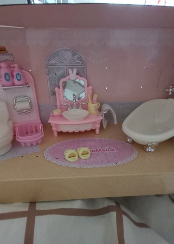 Pembe Bebek Banyo Seti Mini Aksesuarlar oyuncak