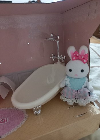  Pembe Bebek Banyo Seti Mini Aksesuarlar oyuncak