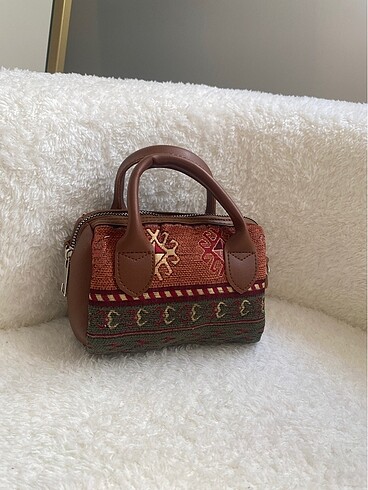 Diğer Kadın Etnik Kilim Desen Küçük Boy Çanta
