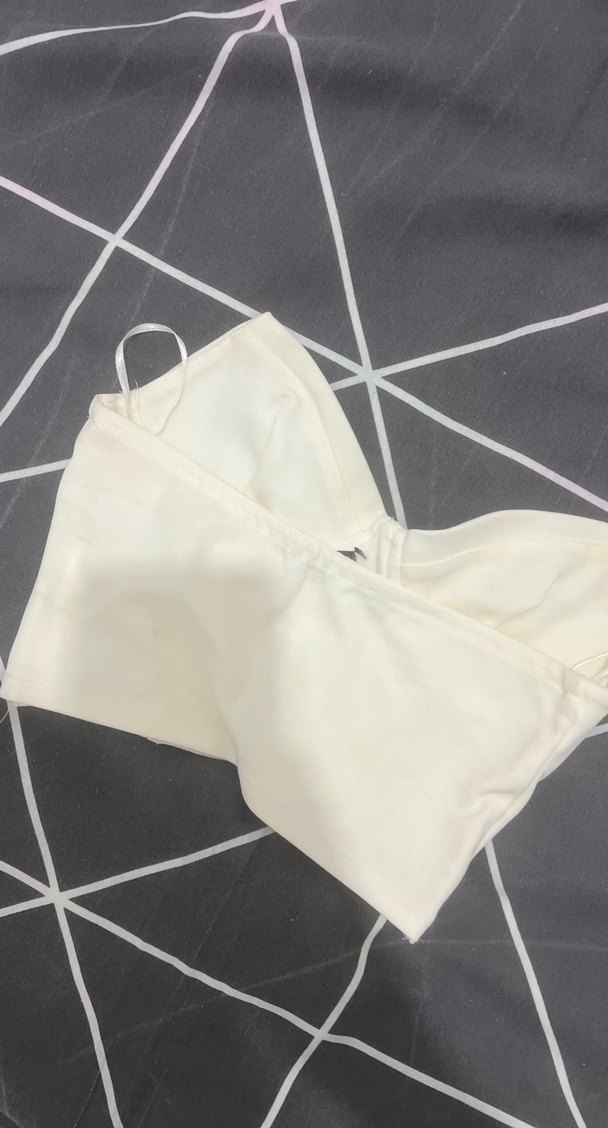 Beyaz Straplez Mini Bustiyer - Görsel 2