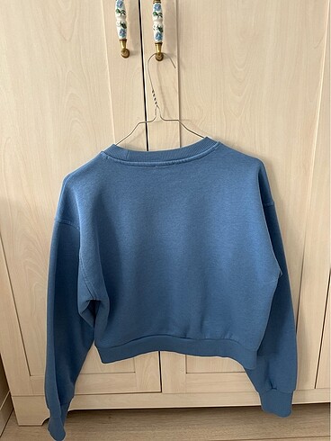 xs Beden Mavi sweatshirt