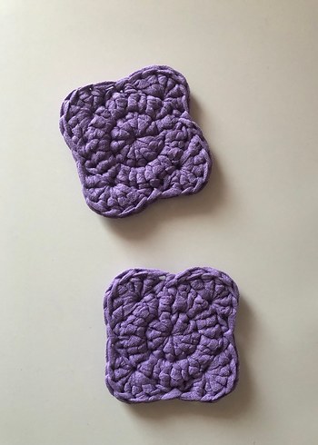 2'li Lila Bardak Altlığı - Görsel 2