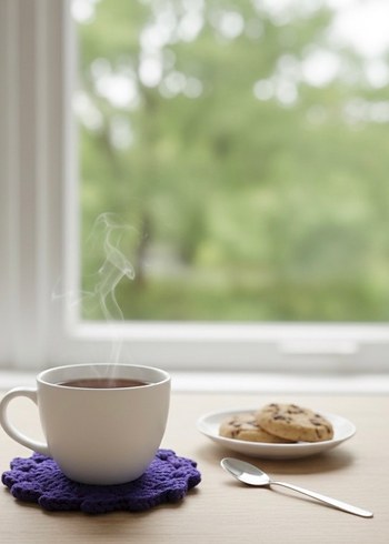 Mor Bardak Altlığı - Görsel 3