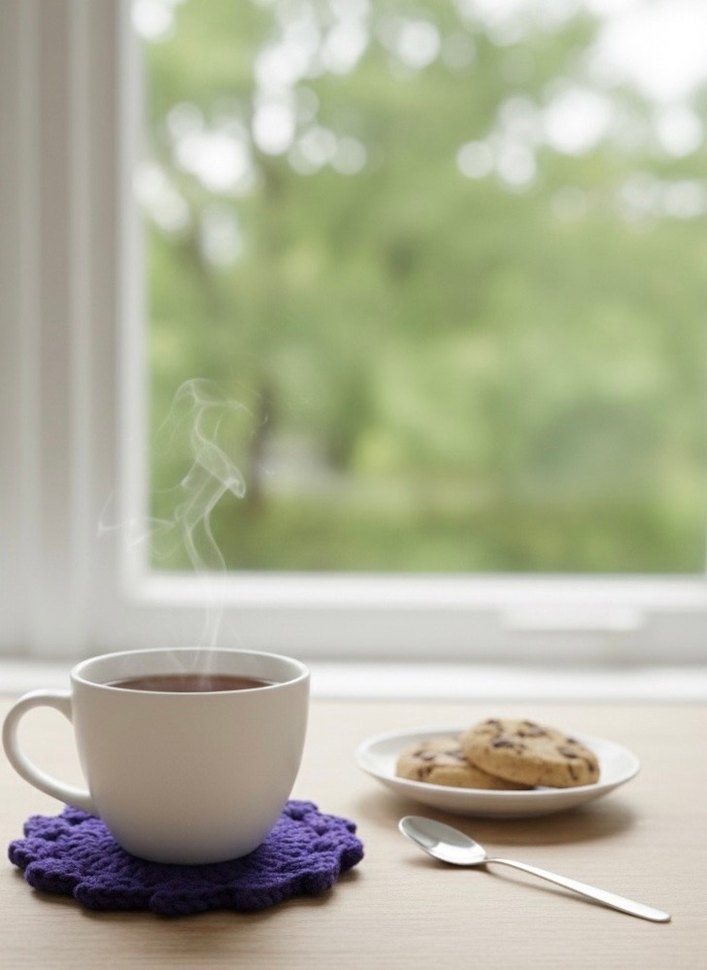 Mor Bardak Altlığı - Görsel 3