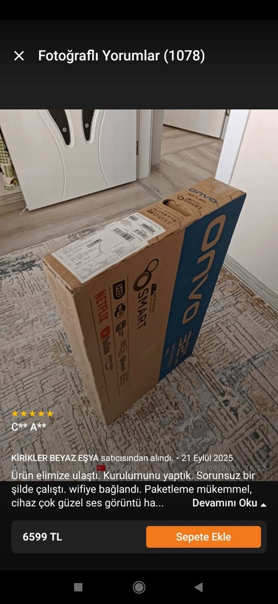 SİYAH ONVO SMART TV - Görsel 3
