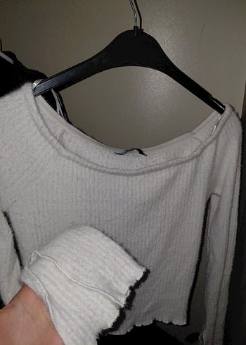 Kadın Beyaz Uzun Kollu Bluz - Görsel 2