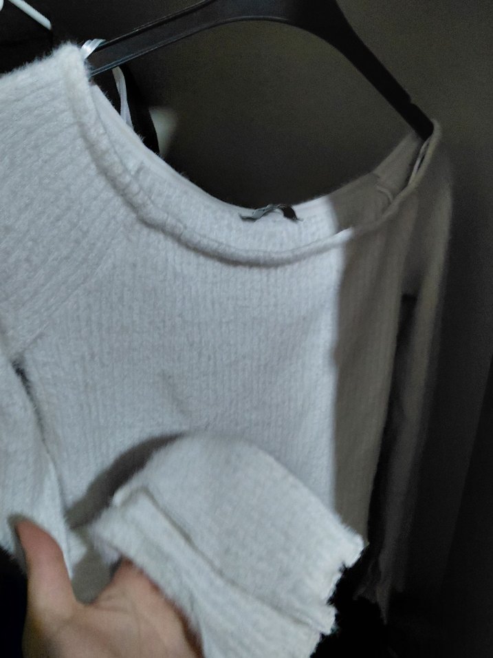 Kadın Beyaz Uzun Kollu Bluz - Görsel 3