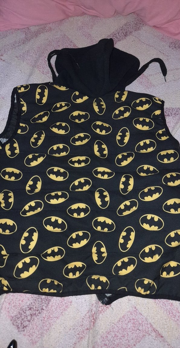 Erkek Çocuk Siyah Baskılı Fermuarlı Yelek - Görsel 2