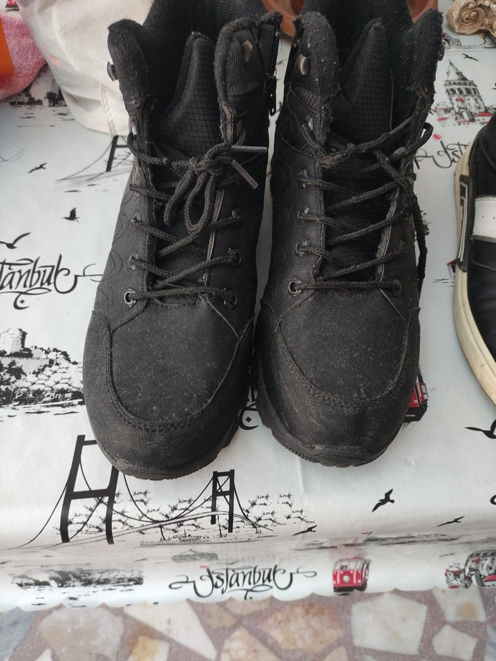 Siyah Kamuflaj Desenli Erkek Kauçuk Bot - Görsel 2