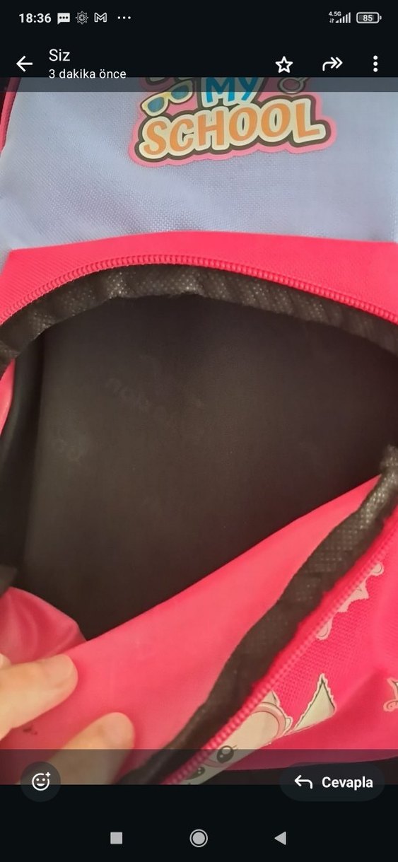 Renkli Pembe Çocuk Okul Çantası - Görsel 2