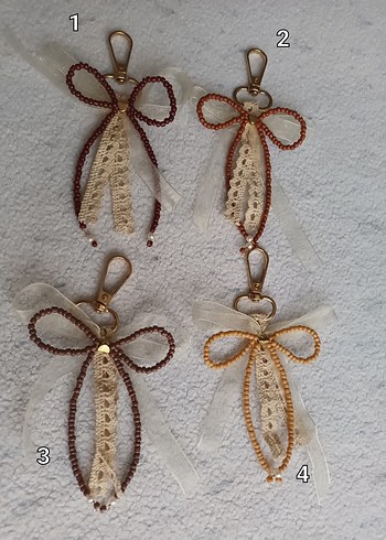 Coquette Tarzı Fiyonk Anahtarlık - Görsel 7