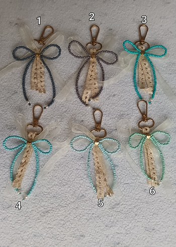 Coquette Tarzı Fiyonk Anahtarlık - Görsel 5