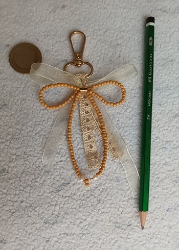 Coquette Tarzı Fiyonk Anahtarlık - Görsel 3