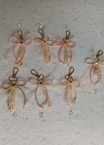 Coquette Tarzı Fiyonk Anahtarlık - Görsel 4