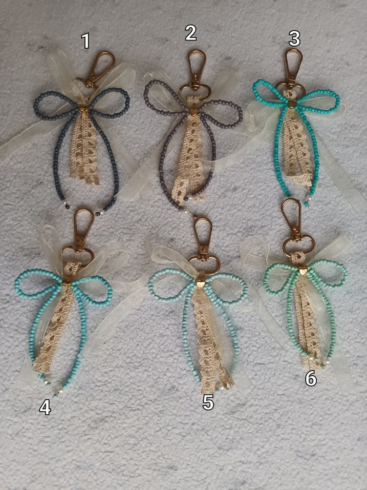 Coquette Tarzı Fiyonk Anahtarlık - Görsel 5